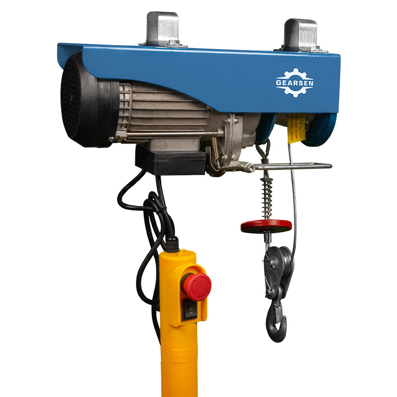 Таль электрическая мини стационарная GEARSEN PA 220В, 250/500кг, 12/6м - 3